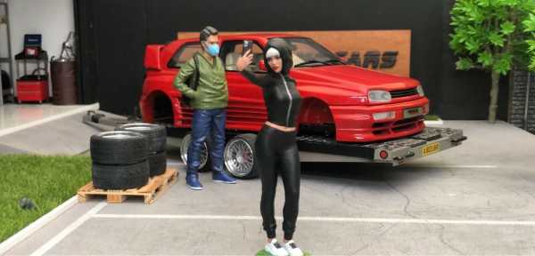 1:18 VW Golf 3 MK3 RIEGER GTO RED EDITION inkl VITRINE